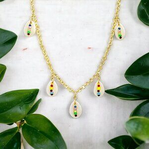 STEVE MADDEN Cowrie Shell Necklace